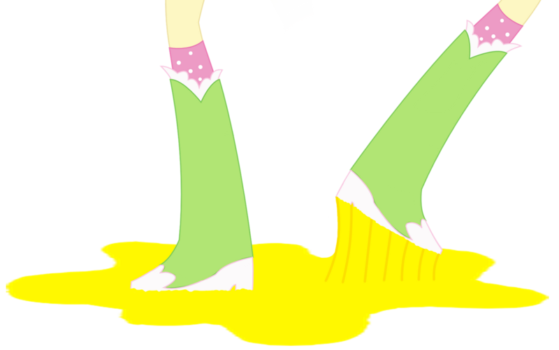 Size: 1280x801 | Tagged: safe, artist:ponygamer2020, derpibooru import, fluttershy, equestria girls, boots, boots shot, clothes, food, honey, image, legs, pictures of legs, png, raised leg, shoes, simple background, socks, stuck, transparent background