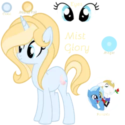 Size: 1280x1280 | Tagged: safe, artist:harmonyvitalityyt, derpibooru import, prince blueblood, trixie, oc, bluetrix, female, image, male, offspring, parent:prince blueblood, parents:bluetrix, parent:trixie, png, shipping, straight