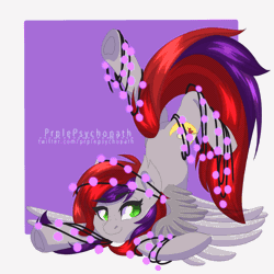 Size: 2048x2048 | Tagged: safe, derpibooru import, oc, oc:evening prose, unofficial characters only, pegasus, pony, animated, christmas, christmas lights, female, freckles, gif, holiday, image, jewelry, mare, necklace, pearl necklace, tangled up