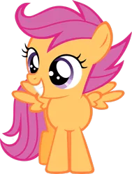 Size: 2130x2815 | Tagged: safe, artist:itchykitchy, derpibooru import, scootaloo, pegasus, pony, female, filly, foal, high res, image, png, simple background, solo, transparent background, vector