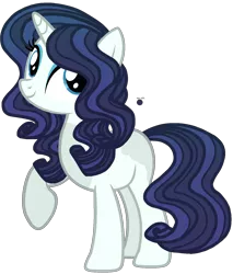 Size: 1484x1745 | Tagged: safe, artist:dayspring-dawnyt, derpibooru import, oc, pony, unicorn, female, image, magical lesbian spawn, mare, offspring, parent:coloratura, parent:rarity, parents:rarararara, png, simple background, solo, transparent background