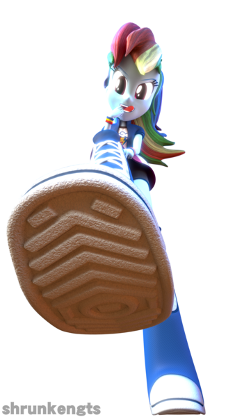 Size: 2160x3840 | Tagged: safe, artist:shrunkengts, derpibooru import, rainbow dash, equestria girls, boots, clothes, female, giantess, high heel boots, image, macro, png, shoes, solo