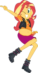 Size: 645x1238 | Tagged: suggestive, derpibooru import, sunset shimmer, belly, image, png, slobset shimmer