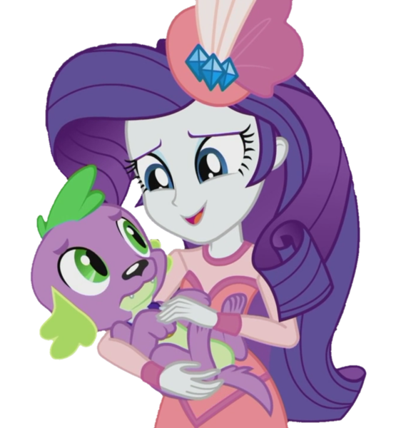 Size: 1037x1080 | Tagged: safe, derpibooru import, edit, edited screencap, screencap, rarity, spike, spike the regular dog, dog, equestria girls, equestria girls series, rarity investigates: the case of the bedazzled boot, background removed, detective rarity, image, not a vector, png, rarity investigates (eqg): trixie, simple background, transparent background