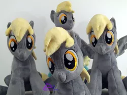 Size: 1024x768 | Tagged: safe, artist:kiashone, derpibooru import, derpy hooves, cute, derpabetes, image, jpeg, multeity, plushie, unstoppable force of derp