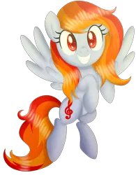 Size: 2179x2787 | Tagged: safe, artist:kimmyartmlp, derpibooru import, oc, oc:tridashie, unofficial characters only, pegasus, pony, female, flying, full body, grin, high res, hooves, image, mare, multicolored mane, multicolored tail, pegasus oc, png, red eyes, simple background, smiling, solo, spread wings, tail, transparent background, wings