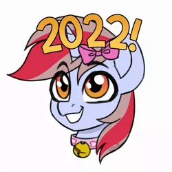 Size: 2000x2000 | Tagged: safe, artist:sickly-sour, derpibooru import, oc, unofficial characters only, pony, unicorn, 2022, happy new year, happy new year 2022, holiday, image, jpeg, solo