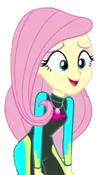 Size: 682x1196 | Tagged: safe, derpibooru import, edit, edited screencap, screencap, fluttershy, aww... baby turtles, equestria girls, equestria girls series, background removed, image, magical geodes, not a vector, png, simple background, solo, transparent background, wetsuit