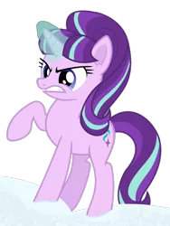 Size: 1326x1768 | Tagged: safe, derpibooru import, edit, edited screencap, screencap, starlight glimmer, pony, unicorn, season 5, the cutie map, angry, background removed, female, image, magic, magic aura, mare, not a vector, png, raised hoof, s5 starlight, simple background, solo, transparent background