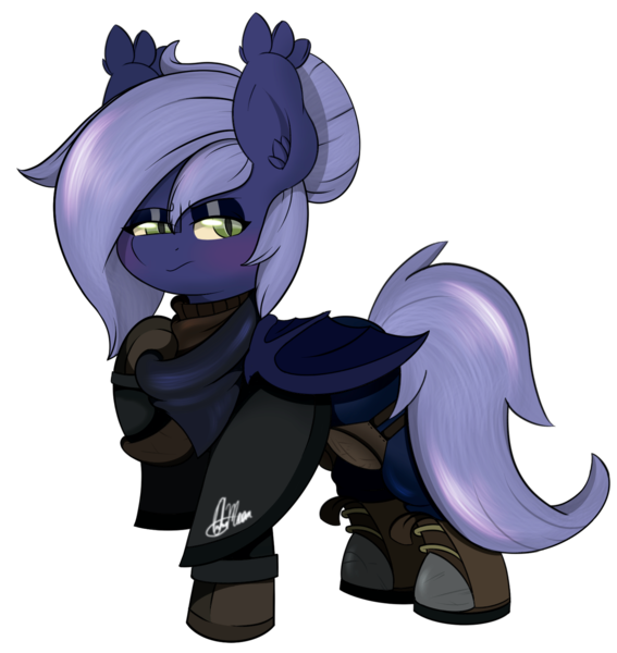 Size: 1451x1535 | Tagged: safe, artist:orbitingdamoon, derpibooru import, oc, oc:cobweb, bat pony, boots, cloak, clothes, image, png, shoes, simple background, solo, transparent background