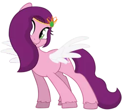 Size: 8000x7367 | Tagged: safe, artist:klewgcg, artist:laszlvfx, derpibooru import, edit, vector edit, pipp petals, pony, base used, cute, female, g4 to g5, g5, hair over one eye, image, mare, png, simple background, smiling, solo, spread wings, transparent background, unshorn fetlocks, vector, wings
