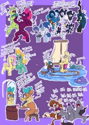 Size: 1859x2603 | Tagged: safe, artist:redahfuhrerking, derpibooru import, fizzlepop berrytwist, fluttershy, grogar, oleander (tfh), queen chrysalis, star swirl the bearded, stygian, tempest shadow, velvet reindeer, alpaca, classical unicorn, cow, deer, dog, dragon, goat, hybrid, longma, pegasus, pony, reindeer, sheep, unicorn, them's fightin' herds, arizona (tfh), big mama, big papa, cloven hooves, community related, female, image, leonine tail, male, mare, mirror, paprika (tfh), png, pom (tfh), shanty (tfh), sketch, sketch dump, stallion, tail, tianhuo (tfh), unshorn fetlocks