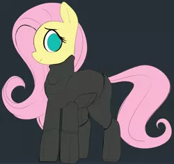 Size: 4096x3868 | Tagged: safe, alternate version, artist:_ton618_, derpibooru import, fluttershy, pegasus, pony, armor, crossover, female, halo (series), image, jpeg, looking at you, mare, smiling, solo