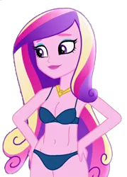 Size: 1000x1400 | Tagged: suggestive, derpibooru import, edit, edited screencap, editor:ah96, screencap, princess cadance, equestria girls, friendship games, background removed, belly button, bra, breast edit, breasts, busty princess cadance, cleavage, clothes, dean cadance, female, hand on hip, image, not a vector, png, sexy, simple background, solo, transparent background, underwear