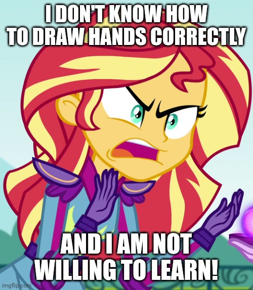 Size: 500x574 | Tagged: safe, derpibooru import, screencap, sunset shimmer, equestria girls, animation error, caption, exploitable meme, image, image macro, jpeg, meme, sunset is not willing to learn, text