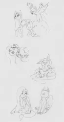 Size: 2476x4713 | Tagged: safe, artist:joestick, derpibooru import, oc, oc:lemony light, unofficial characters only, bat, fruit bat, pegasus, pony, vampire fruit bat, comic, female, image, jpeg, male, mare, monochrome, sketch, stallion, traditional art