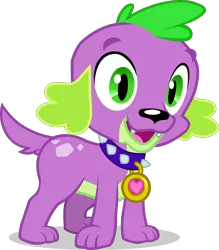 Size: 2467x2820 | Tagged: safe, artist:dustinwatsongkx, derpibooru import, spike, spike the regular dog, dog, equestria girls, equestria girls series, reboxing with spike!, spoiler:eqg series (season 2), cute, high res, image, png, simple background, solo, spikabetes, transparent background, vector
