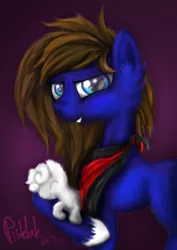 Size: 2480x3508 | Tagged: safe, artist:pisklakozaur, derpibooru import, oc, unofficial characters only, earth pony, pony, cheek fluff, duo, earth pony oc, gradient background, grin, holding a pony, image, jpeg, plushie, signature, smiling