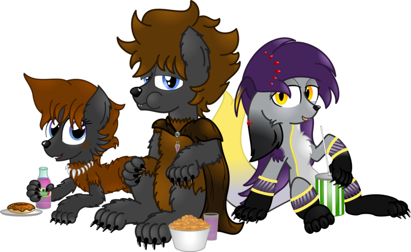 Size: 6652x4089 | Tagged: safe, derpibooru import, oc, oc:cherokee winchester, oc:coco winchester, oc:helen sparks, unofficial characters only, derpibooru community collaboration, 2022 community collab, image, png, simple background, transparent background