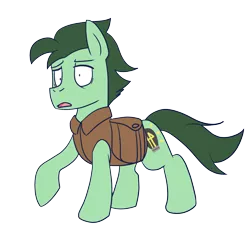 Size: 2704x2624 | Tagged: safe, artist:dimbulb, derpibooru import, oc, oc:dimbulb, pony, derpibooru community collaboration, 2022 community collab, clothes, image, png, solo, vest