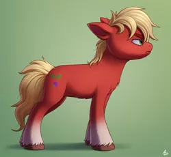 Size: 1370x1260 | Tagged: safe, artist:luminousdazzle, derpibooru import, sprout cloverleaf, earth pony, pony, :c, >:c, chest fluff, frown, g5, grumpy, image, jpeg, lidded eyes, male, solo, stallion