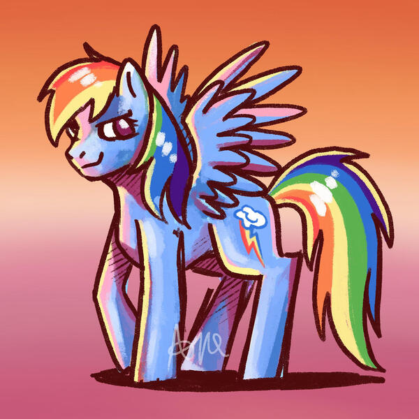 Size: 1280x1280 | Tagged: safe, artist:aquastal, derpibooru import, rainbow dash, pegasus, pony, female, image, jpeg, solo