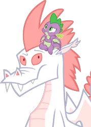 Size: 1910x2666 | Tagged: safe, artist:cloudyglow, artist:thesharp0ne, derpibooru import, edit, vector edit, fizzle, spike, dragon, alternate universe, baby, baby dragon, father and child, father and son, image, male, parent:fizzle, parent:princess ember, parents:fizzlember, png, simple background, spread wings, transparent background, vector, winged spike, wings