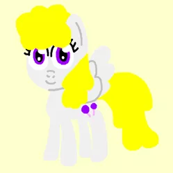 Size: 680x684 | Tagged: safe, artist:boyiepony34, derpibooru import, surprise, pegasus, pony, adoraprise, cute, drawception, female, g1, g1 to g4, g4, generation leap, image, mare, png, simple background, smiling, solo, tan background
