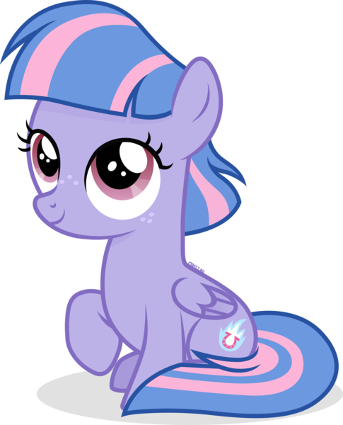 Size: 1920x2373 | Tagged: safe, artist:cirillaq, derpibooru import, wind sprint, pegasus, pony, cute, cutie mark, female, filly, foal, folded wings, freckles, full body, high res, image, looking up, png, shadow, show accurate, simple background, sitting, small wings, smiling, solo, tail, transparent background, two toned mane, two toned tail, vector, wings