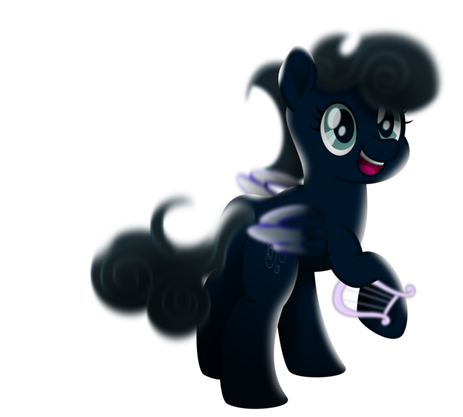 Size: 8759x7888 | Tagged: safe, artist:lincolnbrewsterfan, derpibooru import, oc, oc:crescent dust, cloud pony, original species, my little pony: the movie, beautiful, blurry, butt, cloud, cloud mane, cute, derpibooru exclusive, female, flourish, folded wings, glow, gray eyes, happy, harp, heart, heart hoof, image, inkscape, lyre, movie accurate, musical instrument, ocbetes, plot, png, spiro, .svg available, translucent mane, translucent tail, transparent wings, vector, wind harp, wings