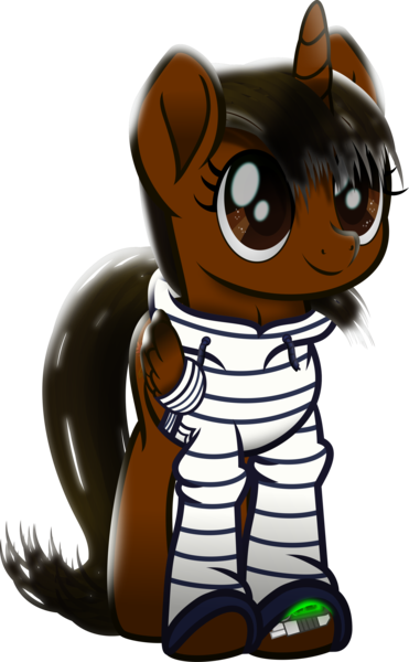 Size: 2789x4514 | Tagged: safe, artist:lincolnbrewsterfan, derpibooru import, oc, oc:nocturnal vision, ponified, alicorn, pony, fallout equestria, my little pony: the movie, .svg available, adorable face, alicorn oc, clothes, cute, cute face, cute pony, cute smile, cuternal vision, cutie pie, drawstrings, female, folded wings, hair, highlights, hoodie, horn, image, inkscape, looking up, loose hair, mane, mare, movie accurate, nc-tv, nc-tv:creator ponified, nocturnal vision's striped hoodie, ocbetes, pipbuck, pipbuck 3000, png, realistic mane, simple background, solo, striped hoodie, tail, transparent background, vector, wing sleeves, wings