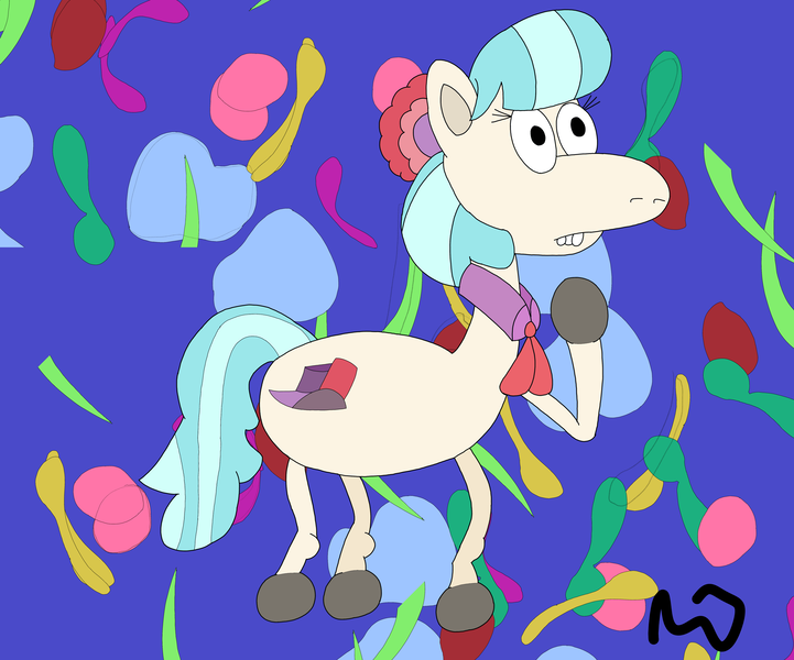 Size: 6048x5036 | Tagged: safe, derpibooru import, coco pommel, earth pony, '90s, image, png, rocko's modern life, solo