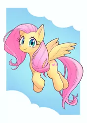 Size: 579x816 | Tagged: safe, artist:unousaya, derpibooru import, fluttershy, pegasus, pony, female, flying, image, looking at you, mare, png, solo, spread wings, wings