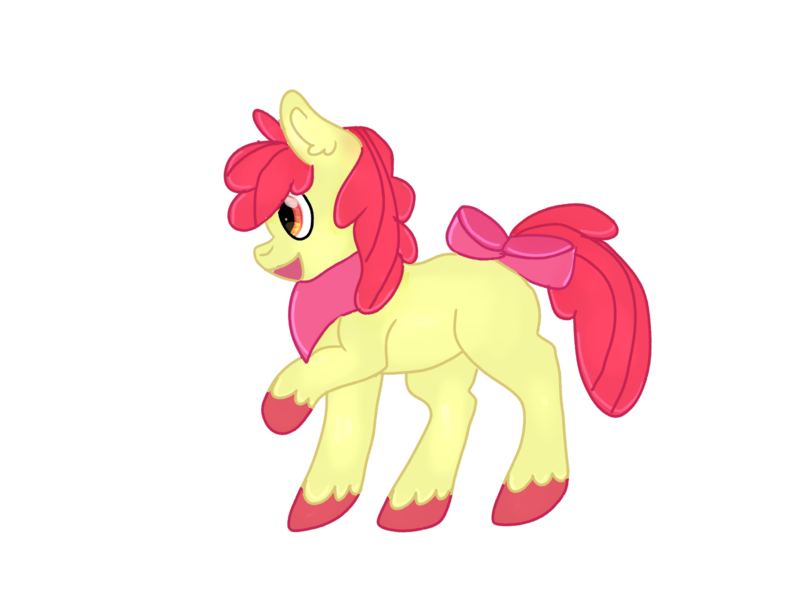 Size: 1600x1200 | Tagged: safe, artist:warriorcatsgeek, derpibooru import, apple bloom, earth pony, pony, ear fluff, female, full body, hooves, image, mare, neckerchief, older, older apple bloom, open mouth, open smile, orange eyes, png, profile, raised hoof, red mane, red tail, side view, simple background, smiling, solo, standing, tail, transparent background, unshorn fetlocks