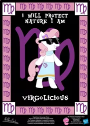 Size: 758x1053 | Tagged: safe, artist:strykarispeeder, derpibooru import, oc, oc:virgo, unofficial characters only, earth pony, pony, bipedal, female, image, mare, png, solo, sunglasses, virgo
