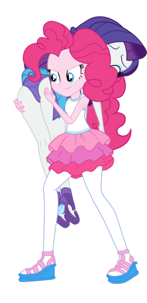 Size: 1613x3315 | Tagged: suggestive, alternate version, artist:gmaplay, derpibooru import, pinkie pie, rarity, equestria girls, equestria girls series, holidays unwrapped, spoiler:eqg series (season 2), butt, butt touch, fireman carry, hand on butt, hand on hip, image, marshmelodrama, o come all ye squashful, ots carry, over the shoulder, png, rarara, rarity being rarity, rarity peplum dress, rearity, solo, vector