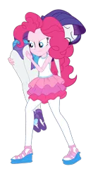 Size: 1613x3315 | Tagged: suggestive, alternate version, artist:gmaplay, derpibooru import, pinkie pie, rarity, equestria girls, equestria girls series, holidays unwrapped, spoiler:eqg series (season 2), butt, butt touch, fireman carry, hand on butt, hand on hip, image, marshmelodrama, o come all ye squashful, ots carry, over the shoulder, png, rarara, rarity being rarity, rarity peplum dress, rearity, solo, vector