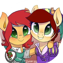 Size: 1024x1024 | Tagged: safe, artist:binidi, derpibooru import, oc, oc:canni soda, oc:sani soda, duo, galacon, germany, image, mascot, png