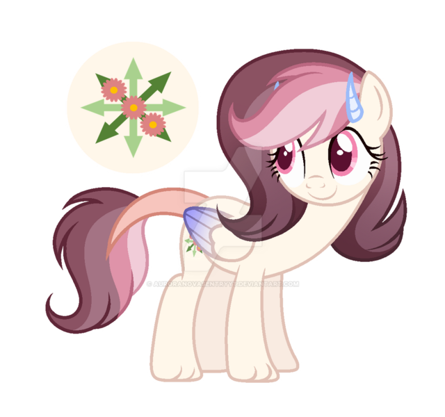 Size: 1024x960 | Tagged: safe, artist:auroranovasentry, derpibooru import, oc, oc:roselia, hybrid, female, image, interspecies offspring, offspring, parent:discord, parent:fluttershy, parents:discoshy, png, simple background, solo, transparent background