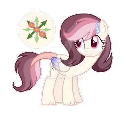 Size: 1024x960 | Tagged: safe, artist:auroranovasentry, derpibooru import, oc, oc:roselia, hybrid, female, image, interspecies offspring, offspring, parent:discord, parent:fluttershy, parents:discoshy, png, simple background, solo, transparent background