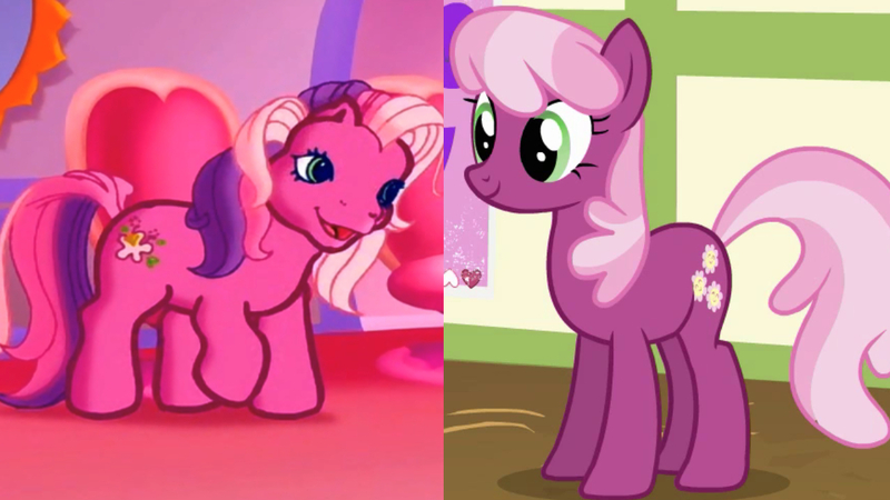 Size: 1280x720 | Tagged: safe, artist:megalobronia, derpibooru import, screencap, cheerilee, cheerilee (g3), meet the ponies, cheerilee's pajama party, comparison, cropped, g3, g3 to g4, g4, generation leap, hearts and hooves day, image, jpeg