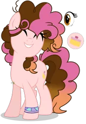 Size: 1678x2401 | Tagged: safe, artist:xxlightning-chaserxx, derpibooru import, oc, oc:strawberry cheese, earth pony, pony, female, image, mare, offspring, parent:cheese sandwich, parent:pinkie pie, parents:cheesepie, png, simple background, solo, transparent background