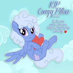 Size: 2000x2000 | Tagged: safe, derpibooru import, oc, oc:comfy pillow, pegasus, pony, image, memorial, png