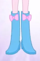 Size: 252x382 | Tagged: safe, derpibooru import, screencap, pinkie pie, equestria girls, boots, clothes, eg stomp, high heel boots, image, jpeg, legs, pictures of legs, shoes, the eg stomp