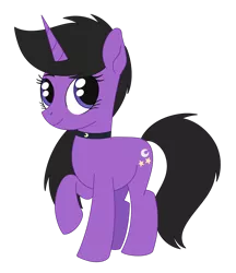 Size: 1228x1419 | Tagged: safe, artist:dyonys, derpibooru import, oc, oc:velvet shine, pony, unicorn, choker, female, image, mare, oc army, png, simple background, transparent background