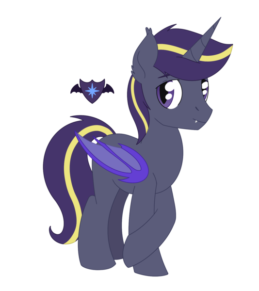 Size: 1463x1643 | Tagged: safe, artist:dyonys, derpibooru import, oc, oc:void tenebris, alicorn, bat pony, bat pony alicorn, pony, bat wings, cutie mark, horn, image, male, oc army, png, simple background, transparent background, wings