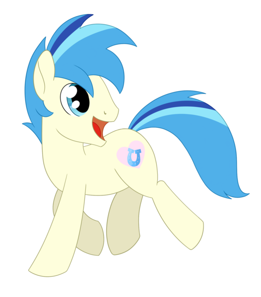 Size: 1682x1917 | Tagged: safe, alternate version, artist:dyonys, derpibooru import, oc, oc:chatty pie, earth pony, pony, image, male, open mouth, png, simple background, smiling, stallion, transparent background