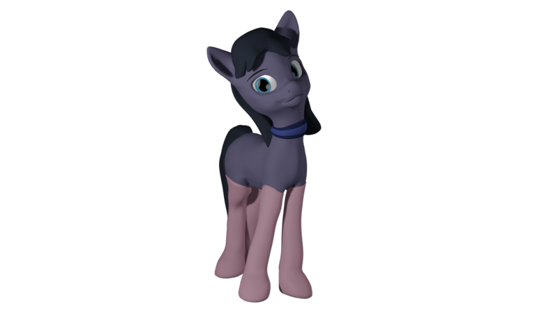 Size: 1920x1080 | Tagged: safe, artist:cicada bluemoon, derpibooru import, oc, oc:cicada bluemoon, unofficial characters only, 3d, clothes, collar, image, male, png, simple background, socks, solo, transparent background