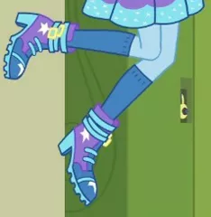 Size: 238x244 | Tagged: safe, derpibooru import, screencap, trixie, equestria girls, equestria girls series, canterlot high, cropped, female, image, jpeg, legs, lockers, pictures of legs