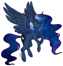 Size: 3140x3260 | Tagged: safe, artist:greenmarta, artist:micky-ann, derpibooru import, princess luna, alicorn, pony, collaboration, female, flying, image, png, simple background, solo, spread wings, transparent background, wings